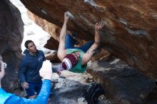 Bouldering in Hueco Tanks on 11/24/2018 with Blue Lizard Climbing and Yoga

Filename: SRM_20181124_1609060.jpg
Aperture: f/4.0
Shutter Speed: 1/250
Body: Canon EOS-1D Mark II
Lens: Canon EF 50mm f/1.8 II