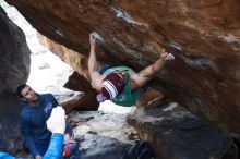 Bouldering in Hueco Tanks on 11/24/2018 with Blue Lizard Climbing and Yoga

Filename: SRM_20181124_1609070.jpg
Aperture: f/4.0
Shutter Speed: 1/250
Body: Canon EOS-1D Mark II
Lens: Canon EF 50mm f/1.8 II