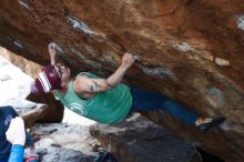 Bouldering in Hueco Tanks on 11/24/2018 with Blue Lizard Climbing and Yoga

Filename: SRM_20181124_1609140.jpg
Aperture: f/3.5
Shutter Speed: 1/250
Body: Canon EOS-1D Mark II
Lens: Canon EF 50mm f/1.8 II