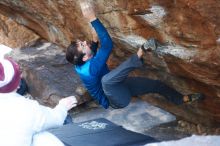 Bouldering in Hueco Tanks on 11/24/2018 with Blue Lizard Climbing and Yoga

Filename: SRM_20181124_1610340.jpg
Aperture: f/2.5
Shutter Speed: 1/250
Body: Canon EOS-1D Mark II
Lens: Canon EF 50mm f/1.8 II