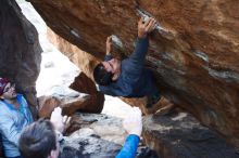 Bouldering in Hueco Tanks on 11/24/2018 with Blue Lizard Climbing and Yoga

Filename: SRM_20181124_1612551.jpg
Aperture: f/3.5
Shutter Speed: 1/250
Body: Canon EOS-1D Mark II
Lens: Canon EF 50mm f/1.8 II