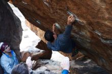 Bouldering in Hueco Tanks on 11/24/2018 with Blue Lizard Climbing and Yoga

Filename: SRM_20181124_1612560.jpg
Aperture: f/4.0
Shutter Speed: 1/250
Body: Canon EOS-1D Mark II
Lens: Canon EF 50mm f/1.8 II