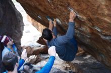 Bouldering in Hueco Tanks on 11/24/2018 with Blue Lizard Climbing and Yoga

Filename: SRM_20181124_1613011.jpg
Aperture: f/3.5
Shutter Speed: 1/250
Body: Canon EOS-1D Mark II
Lens: Canon EF 50mm f/1.8 II