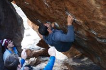 Bouldering in Hueco Tanks on 11/24/2018 with Blue Lizard Climbing and Yoga

Filename: SRM_20181124_1613020.jpg
Aperture: f/4.0
Shutter Speed: 1/250
Body: Canon EOS-1D Mark II
Lens: Canon EF 50mm f/1.8 II