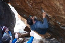 Bouldering in Hueco Tanks on 11/24/2018 with Blue Lizard Climbing and Yoga

Filename: SRM_20181124_1613030.jpg
Aperture: f/4.0
Shutter Speed: 1/250
Body: Canon EOS-1D Mark II
Lens: Canon EF 50mm f/1.8 II