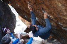 Bouldering in Hueco Tanks on 11/24/2018 with Blue Lizard Climbing and Yoga

Filename: SRM_20181124_1613040.jpg
Aperture: f/4.0
Shutter Speed: 1/250
Body: Canon EOS-1D Mark II
Lens: Canon EF 50mm f/1.8 II