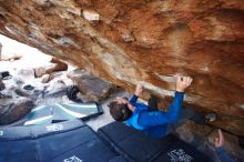 Bouldering in Hueco Tanks on 11/24/2018 with Blue Lizard Climbing and Yoga

Filename: SRM_20181124_1615130.jpg
Aperture: f/3.2
Shutter Speed: 1/200
Body: Canon EOS-1D Mark II
Lens: Canon EF 16-35mm f/2.8 L