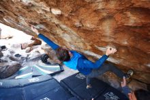 Bouldering in Hueco Tanks on 11/24/2018 with Blue Lizard Climbing and Yoga

Filename: SRM_20181124_1615140.jpg
Aperture: f/3.2
Shutter Speed: 1/200
Body: Canon EOS-1D Mark II
Lens: Canon EF 16-35mm f/2.8 L