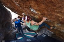 Bouldering in Hueco Tanks on 11/24/2018 with Blue Lizard Climbing and Yoga

Filename: SRM_20181124_1616580.jpg
Aperture: f/5.6
Shutter Speed: 1/200
Body: Canon EOS-1D Mark II
Lens: Canon EF 16-35mm f/2.8 L