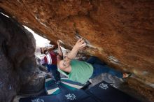 Bouldering in Hueco Tanks on 11/24/2018 with Blue Lizard Climbing and Yoga

Filename: SRM_20181124_1617060.jpg
Aperture: f/5.0
Shutter Speed: 1/200
Body: Canon EOS-1D Mark II
Lens: Canon EF 16-35mm f/2.8 L