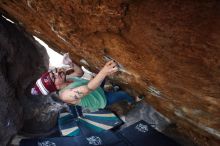 Bouldering in Hueco Tanks on 11/24/2018 with Blue Lizard Climbing and Yoga

Filename: SRM_20181124_1617160.jpg
Aperture: f/5.0
Shutter Speed: 1/200
Body: Canon EOS-1D Mark II
Lens: Canon EF 16-35mm f/2.8 L