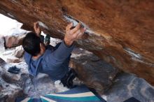 Bouldering in Hueco Tanks on 11/24/2018 with Blue Lizard Climbing and Yoga

Filename: SRM_20181124_1619140.jpg
Aperture: f/4.0
Shutter Speed: 1/250
Body: Canon EOS-1D Mark II
Lens: Canon EF 16-35mm f/2.8 L