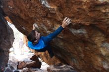 Bouldering in Hueco Tanks on 11/24/2018 with Blue Lizard Climbing and Yoga

Filename: SRM_20181124_1635260.jpg
Aperture: f/5.0
Shutter Speed: 1/250
Body: Canon EOS-1D Mark II
Lens: Canon EF 16-35mm f/2.8 L