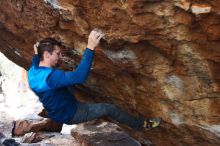 Bouldering in Hueco Tanks on 11/24/2018 with Blue Lizard Climbing and Yoga

Filename: SRM_20181124_1635290.jpg
Aperture: f/4.5
Shutter Speed: 1/250
Body: Canon EOS-1D Mark II
Lens: Canon EF 16-35mm f/2.8 L