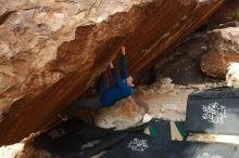 Bouldering in Hueco Tanks on 11/24/2018 with Blue Lizard Climbing and Yoga

Filename: SRM_20181124_1658420.jpg
Aperture: f/5.6
Shutter Speed: 1/250
Body: Canon EOS-1D Mark II
Lens: Canon EF 16-35mm f/2.8 L