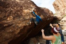 Bouldering in Hueco Tanks on 11/24/2018 with Blue Lizard Climbing and Yoga

Filename: SRM_20181124_1659040.jpg
Aperture: f/9.0
Shutter Speed: 1/250
Body: Canon EOS-1D Mark II
Lens: Canon EF 16-35mm f/2.8 L