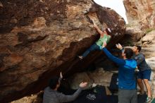 Bouldering in Hueco Tanks on 11/24/2018 with Blue Lizard Climbing and Yoga

Filename: SRM_20181124_1702480.jpg
Aperture: f/8.0
Shutter Speed: 1/250
Body: Canon EOS-1D Mark II
Lens: Canon EF 16-35mm f/2.8 L