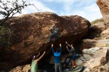 Bouldering in Hueco Tanks on 11/24/2018 with Blue Lizard Climbing and Yoga

Filename: SRM_20181124_1704390.jpg
Aperture: f/10.0
Shutter Speed: 1/250
Body: Canon EOS-1D Mark II
Lens: Canon EF 16-35mm f/2.8 L