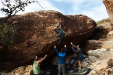 Bouldering in Hueco Tanks on 11/24/2018 with Blue Lizard Climbing and Yoga

Filename: SRM_20181124_1704570.jpg
Aperture: f/9.0
Shutter Speed: 1/250
Body: Canon EOS-1D Mark II
Lens: Canon EF 16-35mm f/2.8 L