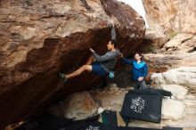 Bouldering in Hueco Tanks on 11/24/2018 with Blue Lizard Climbing and Yoga

Filename: SRM_20181124_1706310.jpg
Aperture: f/5.6
Shutter Speed: 1/250
Body: Canon EOS-1D Mark II
Lens: Canon EF 16-35mm f/2.8 L