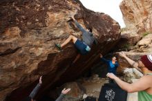 Bouldering in Hueco Tanks on 11/24/2018 with Blue Lizard Climbing and Yoga

Filename: SRM_20181124_1706370.jpg
Aperture: f/7.1
Shutter Speed: 1/250
Body: Canon EOS-1D Mark II
Lens: Canon EF 16-35mm f/2.8 L