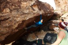 Bouldering in Hueco Tanks on 11/24/2018 with Blue Lizard Climbing and Yoga

Filename: SRM_20181124_1709110.jpg
Aperture: f/6.3
Shutter Speed: 1/250
Body: Canon EOS-1D Mark II
Lens: Canon EF 16-35mm f/2.8 L