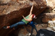 Bouldering in Hueco Tanks on 11/24/2018 with Blue Lizard Climbing and Yoga

Filename: SRM_20181124_1711120.jpg
Aperture: f/6.3
Shutter Speed: 1/250
Body: Canon EOS-1D Mark II
Lens: Canon EF 16-35mm f/2.8 L