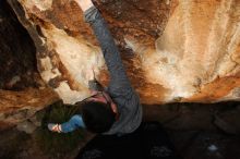 Bouldering in Hueco Tanks on 11/24/2018 with Blue Lizard Climbing and Yoga

Filename: SRM_20181124_1737450.jpg
Aperture: f/6.3
Shutter Speed: 1/250
Body: Canon EOS-1D Mark II
Lens: Canon EF 16-35mm f/2.8 L