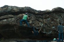 Bouldering in Hueco Tanks on 11/24/2018 with Blue Lizard Climbing and Yoga

Filename: SRM_20181124_1806120.jpg
Aperture: f/2.5
Shutter Speed: 1/200
Body: Canon EOS-1D Mark II
Lens: Canon EF 50mm f/1.8 II