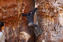 Bouldering in Hueco Tanks on 11/23/2018 with Blue Lizard Climbing and Yoga

Filename: SRM_20181123_1106330.jpg
Aperture: f/2.8
Shutter Speed: 1/125
Body: Canon EOS-1D Mark II
Lens: Canon EF 50mm f/1.8 II