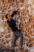 Bouldering in Hueco Tanks on 11/23/2018 with Blue Lizard Climbing and Yoga

Filename: SRM_20181123_1107240.jpg
Aperture: f/2.8
Shutter Speed: 1/250
Body: Canon EOS-1D Mark II
Lens: Canon EF 50mm f/1.8 II