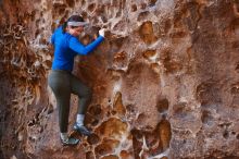 Bouldering in Hueco Tanks on 11/23/2018 with Blue Lizard Climbing and Yoga

Filename: SRM_20181123_1109360.jpg
Aperture: f/2.8
Shutter Speed: 1/200
Body: Canon EOS-1D Mark II
Lens: Canon EF 50mm f/1.8 II