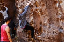 Bouldering in Hueco Tanks on 11/23/2018 with Blue Lizard Climbing and Yoga

Filename: SRM_20181123_1111070.jpg
Aperture: f/2.8
Shutter Speed: 1/160
Body: Canon EOS-1D Mark II
Lens: Canon EF 50mm f/1.8 II