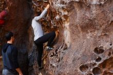 Bouldering in Hueco Tanks on 11/23/2018 with Blue Lizard Climbing and Yoga

Filename: SRM_20181123_1111580.jpg
Aperture: f/3.2
Shutter Speed: 1/125
Body: Canon EOS-1D Mark II
Lens: Canon EF 50mm f/1.8 II