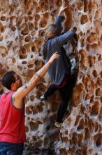 Bouldering in Hueco Tanks on 11/23/2018 with Blue Lizard Climbing and Yoga

Filename: SRM_20181123_1112300.jpg
Aperture: f/3.2
Shutter Speed: 1/200
Body: Canon EOS-1D Mark II
Lens: Canon EF 50mm f/1.8 II