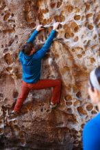 Bouldering in Hueco Tanks on 11/23/2018 with Blue Lizard Climbing and Yoga

Filename: SRM_20181123_1114270.jpg
Aperture: f/3.2
Shutter Speed: 1/125
Body: Canon EOS-1D Mark II
Lens: Canon EF 50mm f/1.8 II