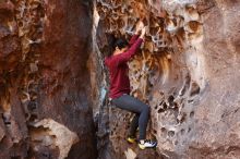 Bouldering in Hueco Tanks on 11/23/2018 with Blue Lizard Climbing and Yoga

Filename: SRM_20181123_1115030.jpg
Aperture: f/3.2
Shutter Speed: 1/100
Body: Canon EOS-1D Mark II
Lens: Canon EF 50mm f/1.8 II