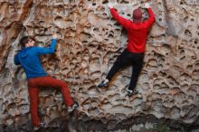 Bouldering in Hueco Tanks on 11/23/2018 with Blue Lizard Climbing and Yoga

Filename: SRM_20181123_1115360.jpg
Aperture: f/3.2
Shutter Speed: 1/200
Body: Canon EOS-1D Mark II
Lens: Canon EF 50mm f/1.8 II