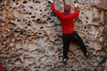 Bouldering in Hueco Tanks on 11/23/2018 with Blue Lizard Climbing and Yoga

Filename: SRM_20181123_1115430.jpg
Aperture: f/3.2
Shutter Speed: 1/250
Body: Canon EOS-1D Mark II
Lens: Canon EF 50mm f/1.8 II