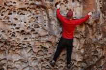 Bouldering in Hueco Tanks on 11/23/2018 with Blue Lizard Climbing and Yoga

Filename: SRM_20181123_1115460.jpg
Aperture: f/3.2
Shutter Speed: 1/250
Body: Canon EOS-1D Mark II
Lens: Canon EF 50mm f/1.8 II