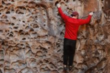 Bouldering in Hueco Tanks on 11/23/2018 with Blue Lizard Climbing and Yoga

Filename: SRM_20181123_1115470.jpg
Aperture: f/3.2
Shutter Speed: 1/250
Body: Canon EOS-1D Mark II
Lens: Canon EF 50mm f/1.8 II