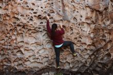 Bouldering in Hueco Tanks on 11/23/2018 with Blue Lizard Climbing and Yoga

Filename: SRM_20181123_1117170.jpg
Aperture: f/3.2
Shutter Speed: 1/200
Body: Canon EOS-1D Mark II
Lens: Canon EF 50mm f/1.8 II