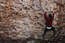 Bouldering in Hueco Tanks on 11/23/2018 with Blue Lizard Climbing and Yoga

Filename: SRM_20181123_1117250.jpg
Aperture: f/3.2
Shutter Speed: 1/250
Body: Canon EOS-1D Mark II
Lens: Canon EF 50mm f/1.8 II