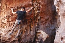 Bouldering in Hueco Tanks on 11/23/2018 with Blue Lizard Climbing and Yoga

Filename: SRM_20181123_1117430.jpg
Aperture: f/3.2
Shutter Speed: 1/60
Body: Canon EOS-1D Mark II
Lens: Canon EF 50mm f/1.8 II