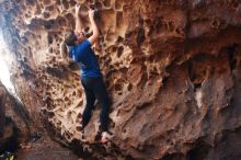 Bouldering in Hueco Tanks on 11/23/2018 with Blue Lizard Climbing and Yoga

Filename: SRM_20181123_1118160.jpg
Aperture: f/3.2
Shutter Speed: 1/160
Body: Canon EOS-1D Mark II
Lens: Canon EF 50mm f/1.8 II