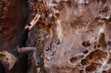 Bouldering in Hueco Tanks on 11/23/2018 with Blue Lizard Climbing and Yoga

Filename: SRM_20181123_1118310.jpg
Aperture: f/3.2
Shutter Speed: 1/125
Body: Canon EOS-1D Mark II
Lens: Canon EF 50mm f/1.8 II