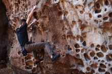 Bouldering in Hueco Tanks on 11/23/2018 with Blue Lizard Climbing and Yoga

Filename: SRM_20181123_1119230.jpg
Aperture: f/3.2
Shutter Speed: 1/125
Body: Canon EOS-1D Mark II
Lens: Canon EF 50mm f/1.8 II