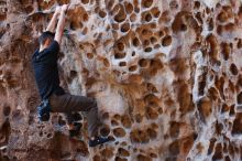 Bouldering in Hueco Tanks on 11/23/2018 with Blue Lizard Climbing and Yoga

Filename: SRM_20181123_1119430.jpg
Aperture: f/3.2
Shutter Speed: 1/160
Body: Canon EOS-1D Mark II
Lens: Canon EF 50mm f/1.8 II