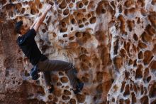 Bouldering in Hueco Tanks on 11/23/2018 with Blue Lizard Climbing and Yoga

Filename: SRM_20181123_1119490.jpg
Aperture: f/3.2
Shutter Speed: 1/160
Body: Canon EOS-1D Mark II
Lens: Canon EF 50mm f/1.8 II