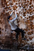 Bouldering in Hueco Tanks on 11/23/2018 with Blue Lizard Climbing and Yoga

Filename: SRM_20181123_1120190.jpg
Aperture: f/3.2
Shutter Speed: 1/160
Body: Canon EOS-1D Mark II
Lens: Canon EF 50mm f/1.8 II